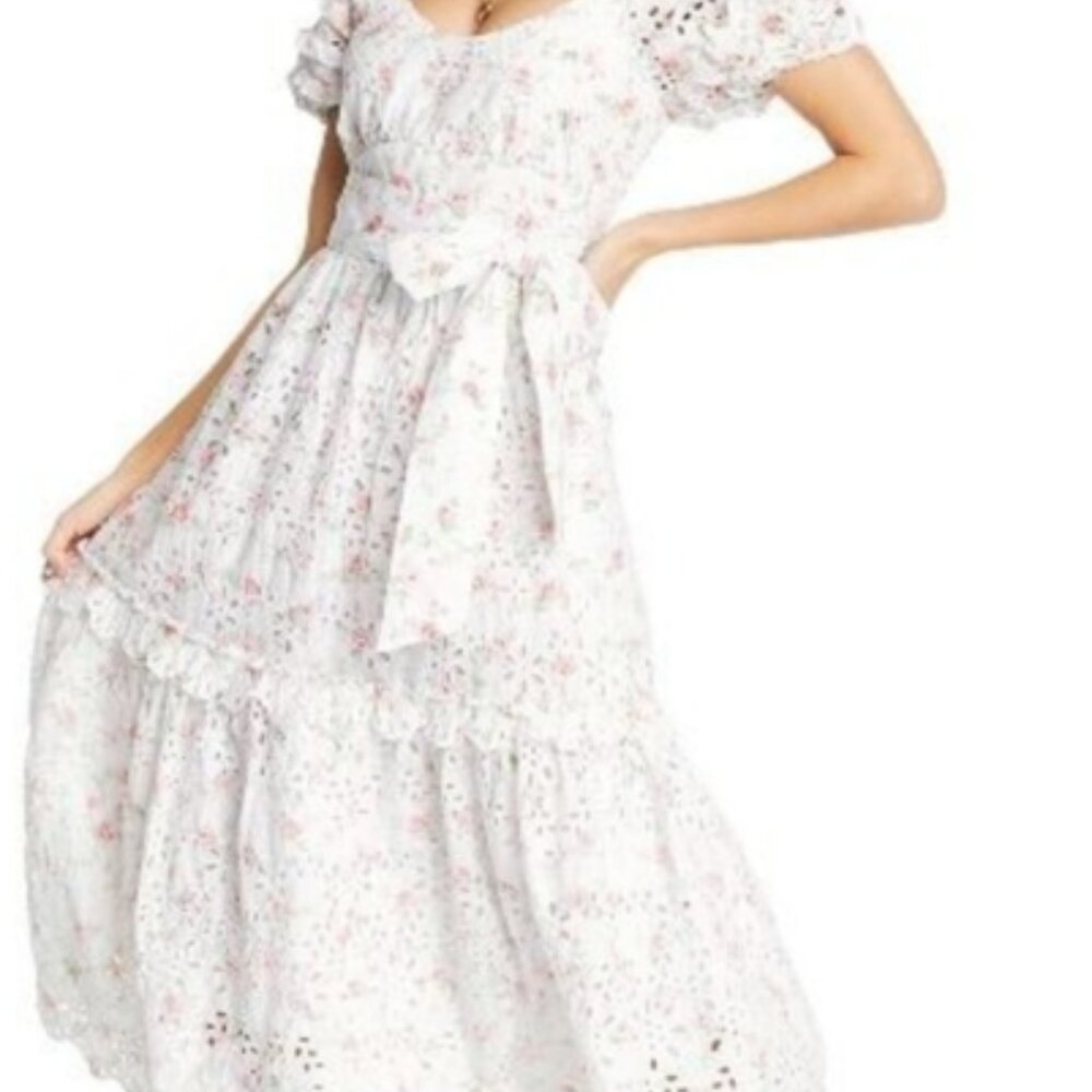 Loveshack Fancy X Target white floral dress